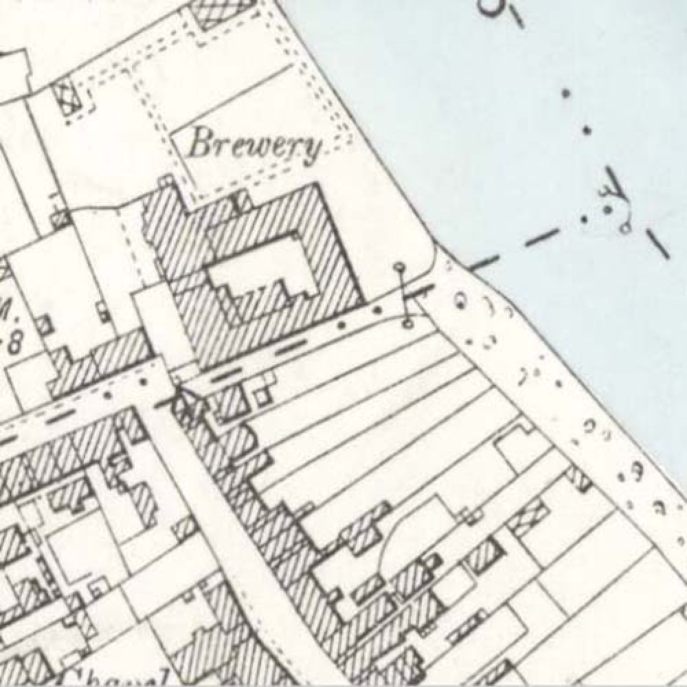 A map of 1895 showing the layout of the Ayr Brewery. © National Library of Scotland, 2015