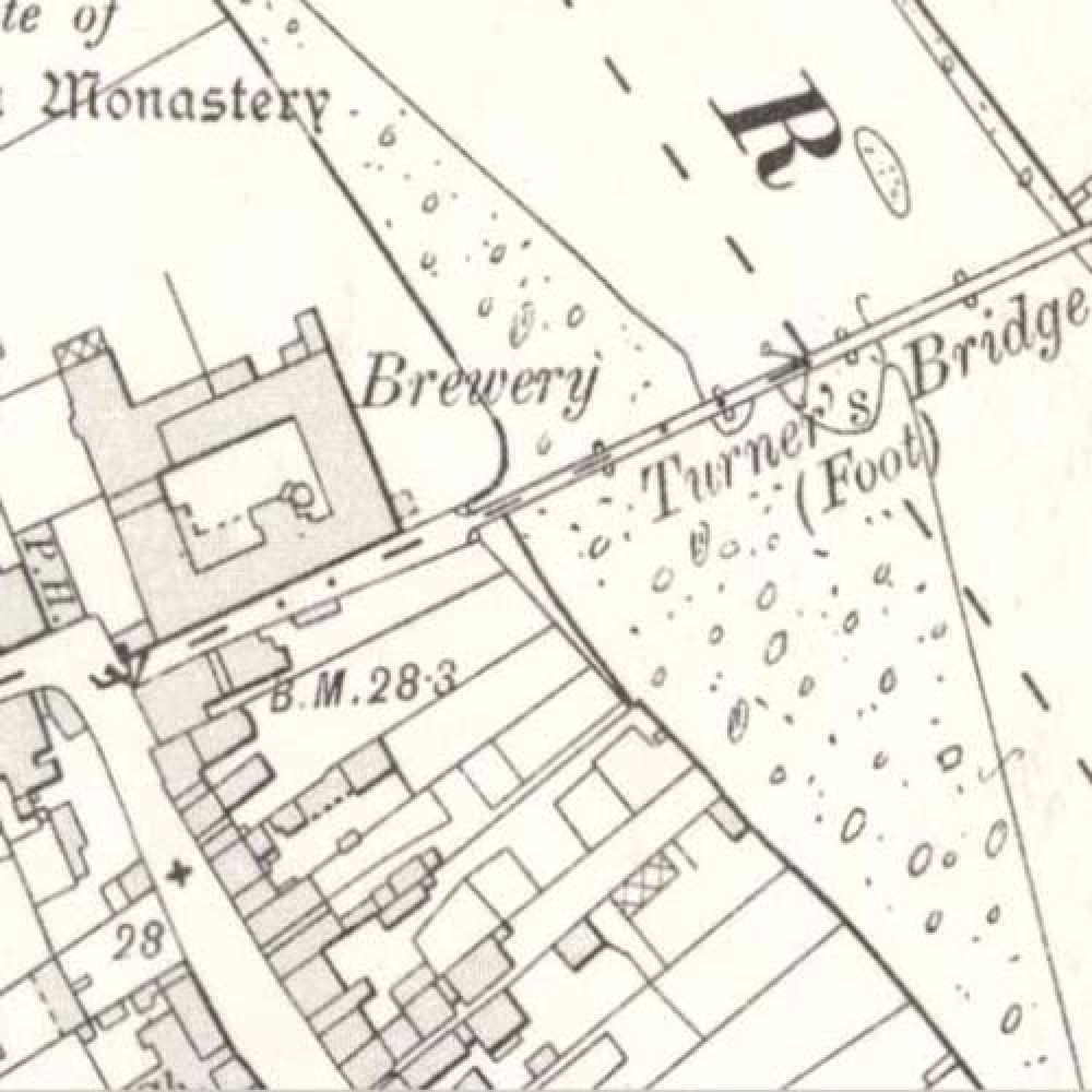 A map of 1908 showing the layout of the Ayr Brewery. © National Library of Scotland, 2015