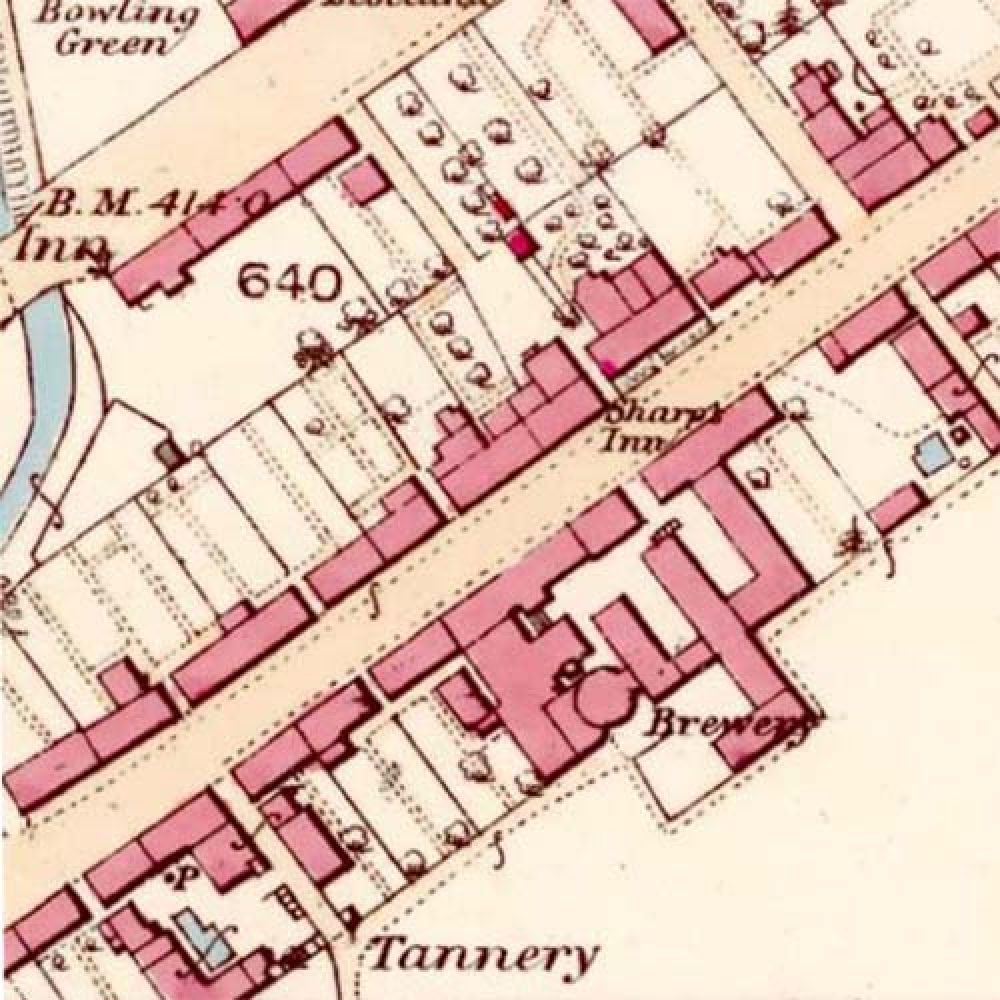 Map of 1863 showing the layout of the Blackford Brewery &copy: National Library of Scotland, 2015