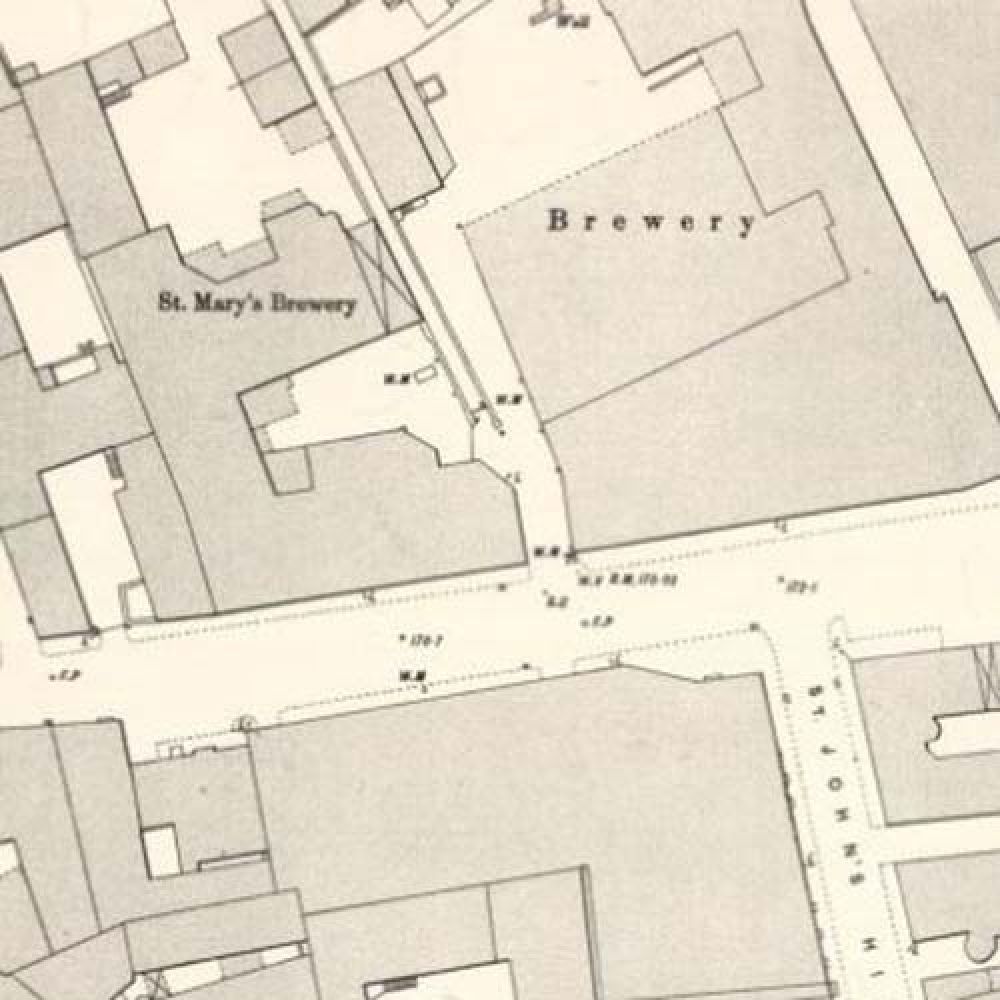 Map of 1894 showing the layout of the Canongate Brewery. &copy; National Library of Scotland, 2016