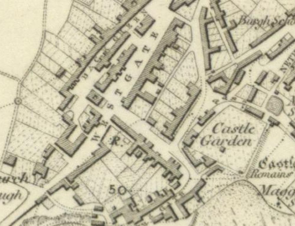 Map of 1854 showing the layout of the Crail Brewery. © National Library of Scotland, 2016