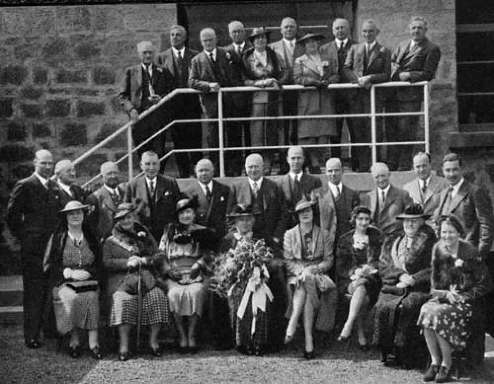 The opening of the new bottling hall in 1938.