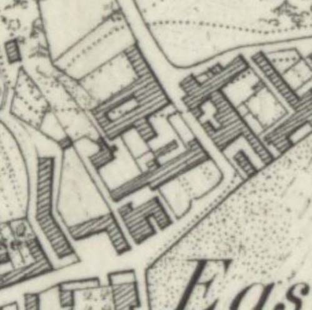 Map of 1854 showing the loaction of the MacDuff Brewery. &copy; National Library of Scotland, 2017