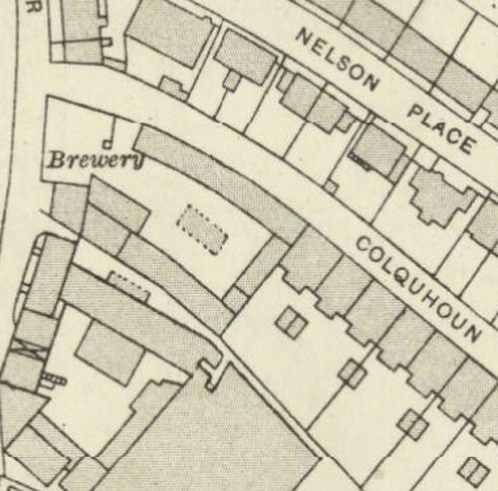 Map of 1913 showing the layout of the St Ninian's Well Brewery. © National Library of Scotland, 2016