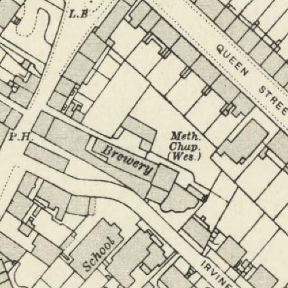 Map of 1913 showing the layout of the Stirling Brewery. © National Library of Scotland, 2015
