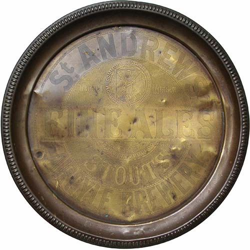 <p>Tray promoting D. S. Ireland Ltd's fine ales and stouts.</p>