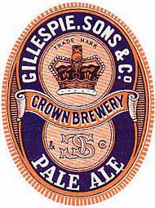 <p>A beer bottle label for Gillespie, Sons &amp; Co's Pale Ale</p>