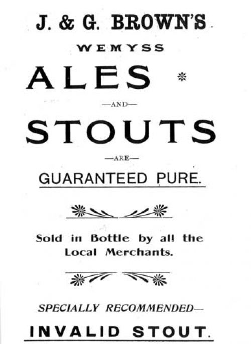 <p>An advertisement for J. & G. Brown's ales and stouts.</p>
