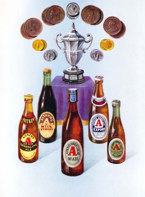 <p>A postcard celebrating James Aitken & Co (Falkirk) Ltd's prize winning beer.</p>
