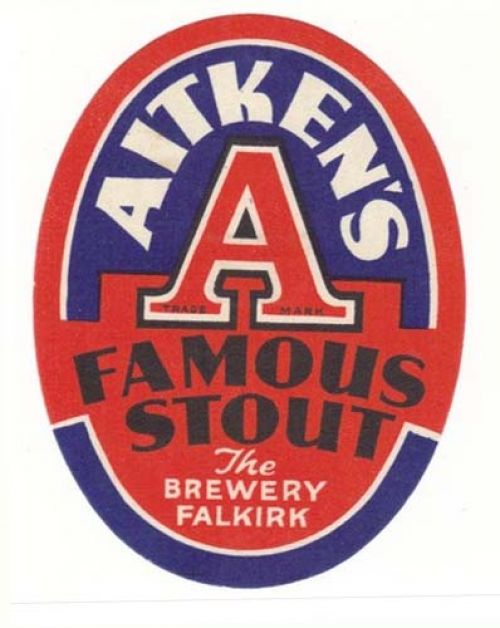 <p>A label for James Aitken & Co (Falkirk) Ltd's Famous Stout.</p>