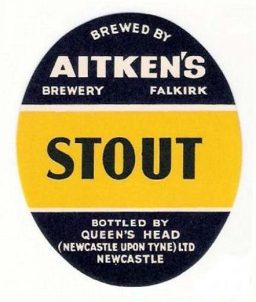 <p>A label for James Aitken & Co (Falkirk) Ltd's Stout, bottled by the Queen's Head, Newcastle-upon-Tyne.</p>
