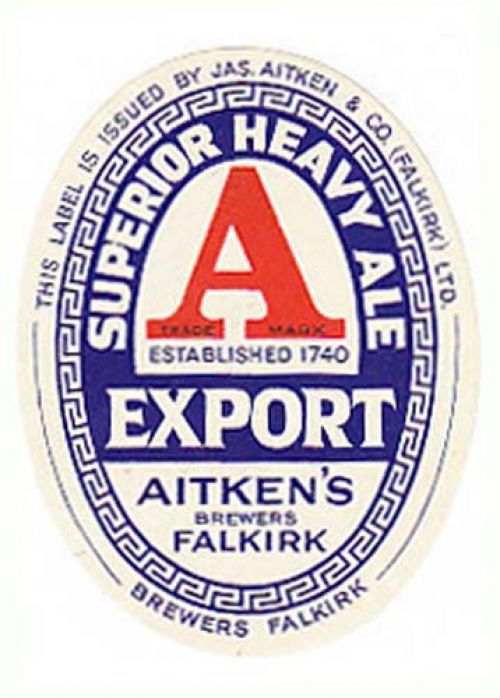 <p>A label for James Aitken & Co (Falkirk) Ltd's Export.</p>