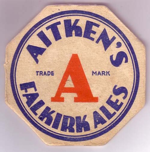 <p>A beermat promoting James Aitken & Co (Falkirk) Ltd's Falkirk Ales.</p>