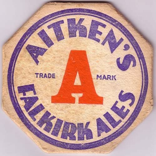 <p>A beermat promoting James Aitken & Co (Falkirk) Ltd's Falkirk Ales.</p>