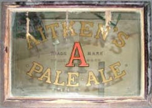 <p>A mirror advertising James Aitken & Co (Falkirk) Ltd's Pale Ale.</p>