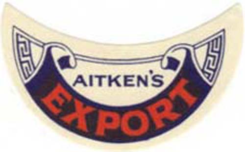 <p>A neck label for James Aitken & Co (Falkirk) Ltd's Export.</p>