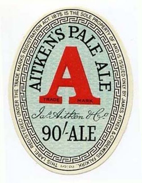 <p>A bottle label for James Aitken & Co's 90/- Pale Ale.</p>