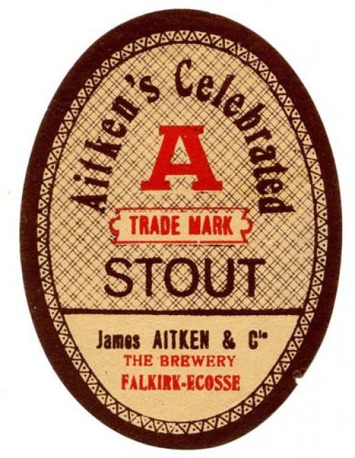 <p>A label for James Aitken & Co's Celebrated Stout, probably for use in Belgium.</p>