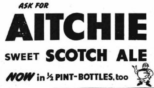 <p>An advertisment promoting the launch of John Aitchison & Co Ltd's Sweet Scotch Ale in the north-east of England.</p>