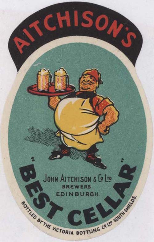 <p>Beer bottle label for John Aitchison & Co Ltd's Best Cellar.</p>