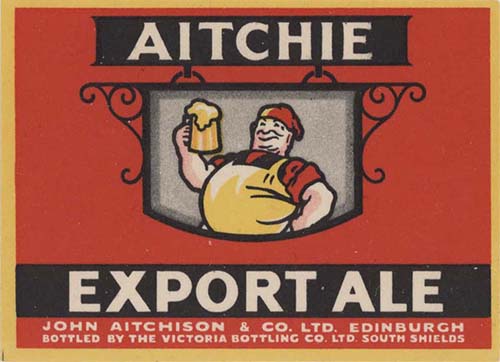 <p>A beer bottle label for John Aitchison & Co Ltd's Export Ale.</p>