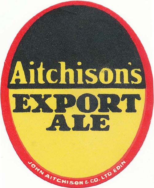 <p>A beer bottle label for John Aitchison & Co Ltd's Export Ale.</p>