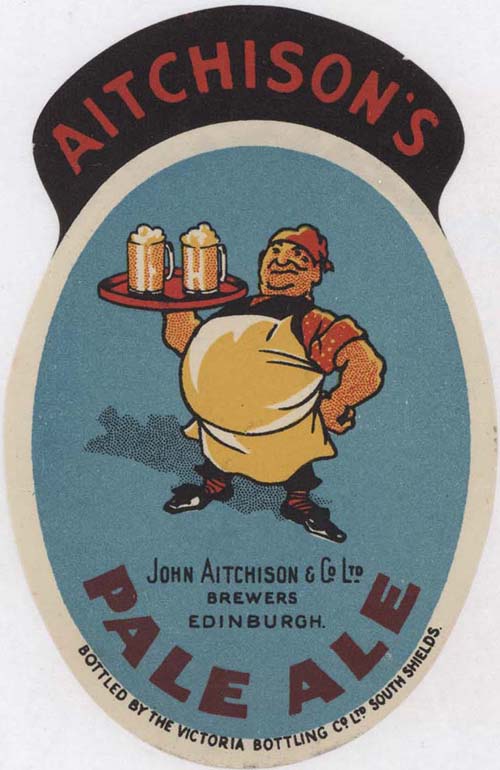 <p>A beer bottle label for John Aitchison & Co Ltd's Pale Ale.</p>