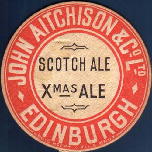 <p>A beermat for John Aitchison & Co Ltd's Scotch Ale and Xmas Ale, for the export market.</p>