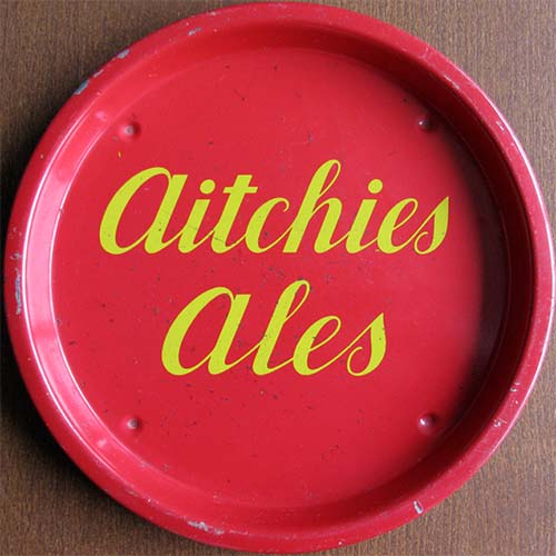 <p>A tray promoting John Aitchison & Co Ltd's Aitchie's Ales.</p>