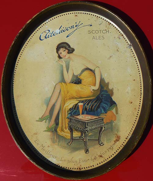 <p>A tray promoting John Aitchison & Co Ltd's Scotch Ales, with the slogan "Le meilleur, le plus fine, le plus repute". Produced for the export market.</p>