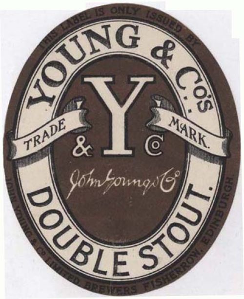 <p>A bottle label for John Young &amp; Co Ltd's Double Stout</p>