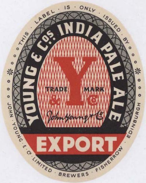 <p>A bottle label for John Young &amp; Co Ltd's Export.</p>