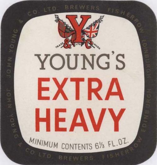 <p>A bottle label for John Young &amp; Co Ltd's Extra Heavy.</p>
