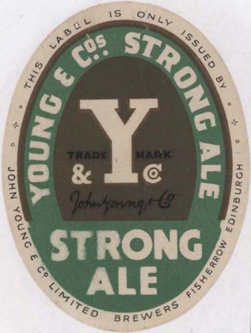 <p>A bottle label for John Young &amp; Co Ltd's Strong Ale.</p>