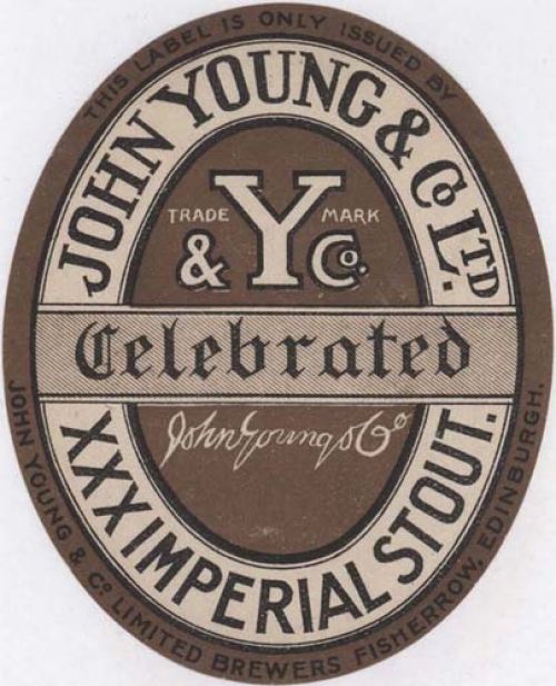 <p>A bottle label for John Young &amp; Co Ltd's XXX Imperial Stout.</p>