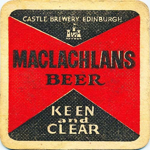 <p>Beermat for Maclachlans Ltd, with their slogan 'Keen and clear'.</p>