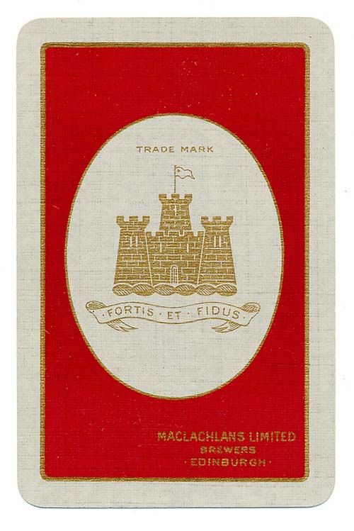 <p>A playing card used by Maclachlans Ltd to promote their business. It was issued in different colours.</p>