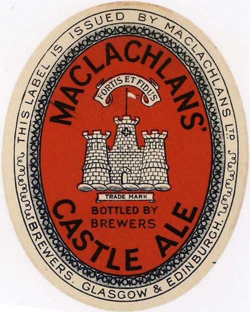 Label  for Maclachlans Ltd's Castle Ale