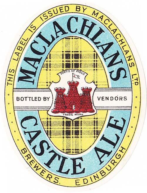 <p>Beer bottle label for Maclachlans Ltd's Castle Ale.</p>