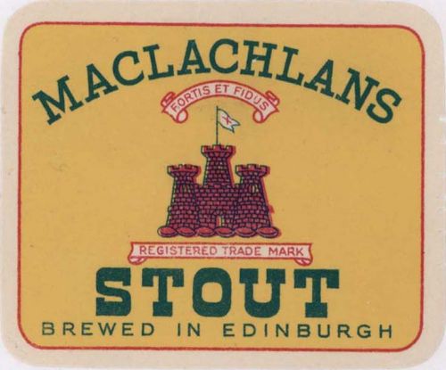 <p>A beer label&nbsp; for Maclachlans Ltd's Stout.</p>