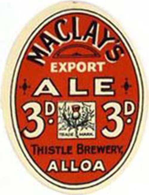 <p>Beer botle label for Maclay & Co Ltd's Export Ale.</p>