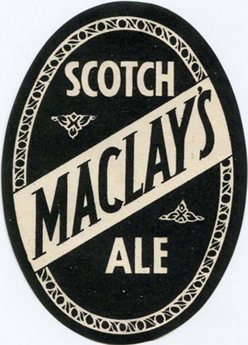 <p>Beer bottle label for Maclay & Co Ltd's Scotch Ale.</p>