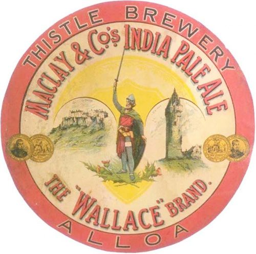 <p>Beer bottle Label for Maclay & Co Ltd's Wallace Brand Pale Ale.</p>