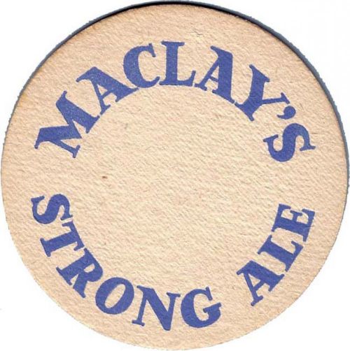 <p>This beermat was one of five promoting Maclay's Strong Ale, Pale Ale, Oatmeal Stout, Export Ale and Special Pale Ale.</p>