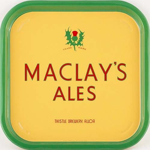 <p>Tray promoting Maclay's Ales.</p>