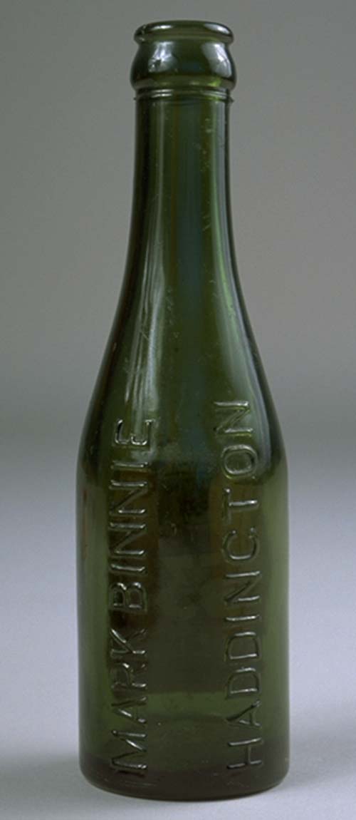 <p>A bottle from Mark Binnie & Co of Haddington.</p>