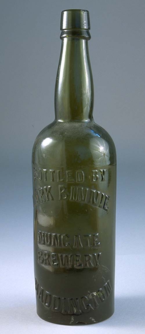 <p>A bottle from Mark Binnie & Co of Haddington.</p>