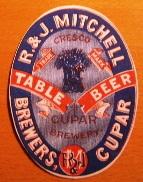<p>A label for R. and J. Micthell's Table Beer.</p>