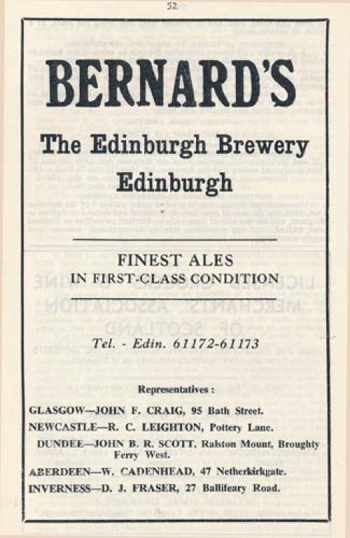 <p>An advertisement for Thomas and James Bernard Ltd</p>