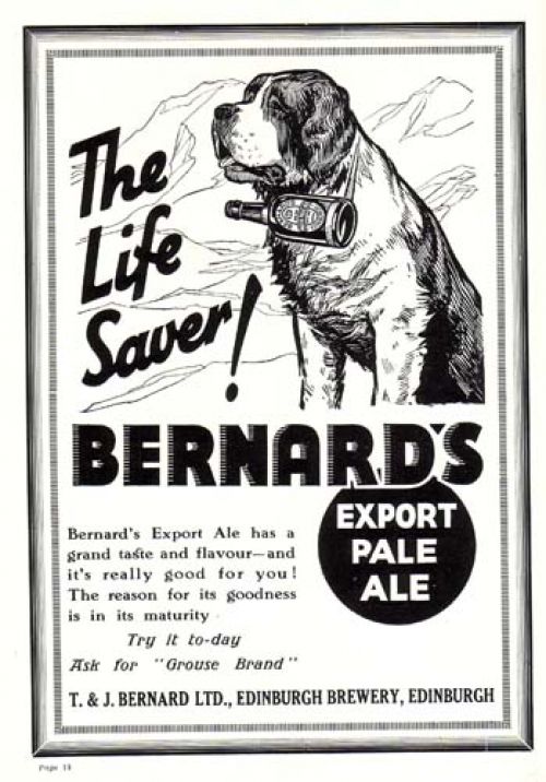 <p>An advertisement for Thomas and James Bernard Ltd's Export Pale Ale</p>